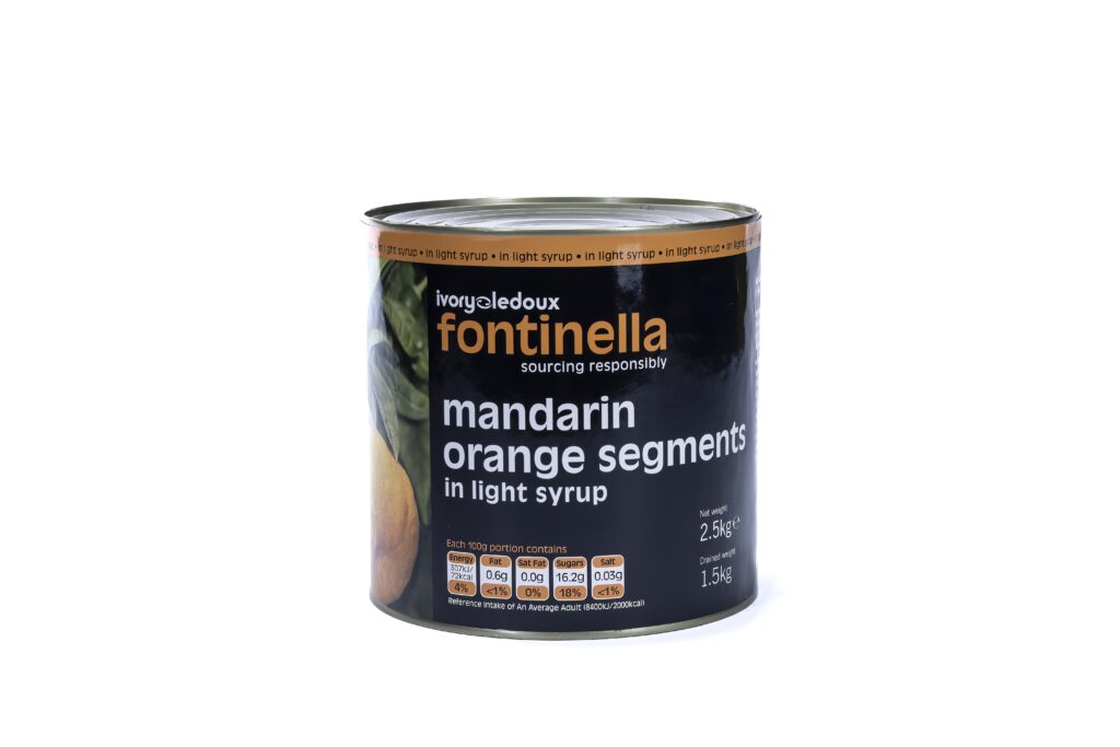 Fontinella 2.5kg Mandarin Segments syrup