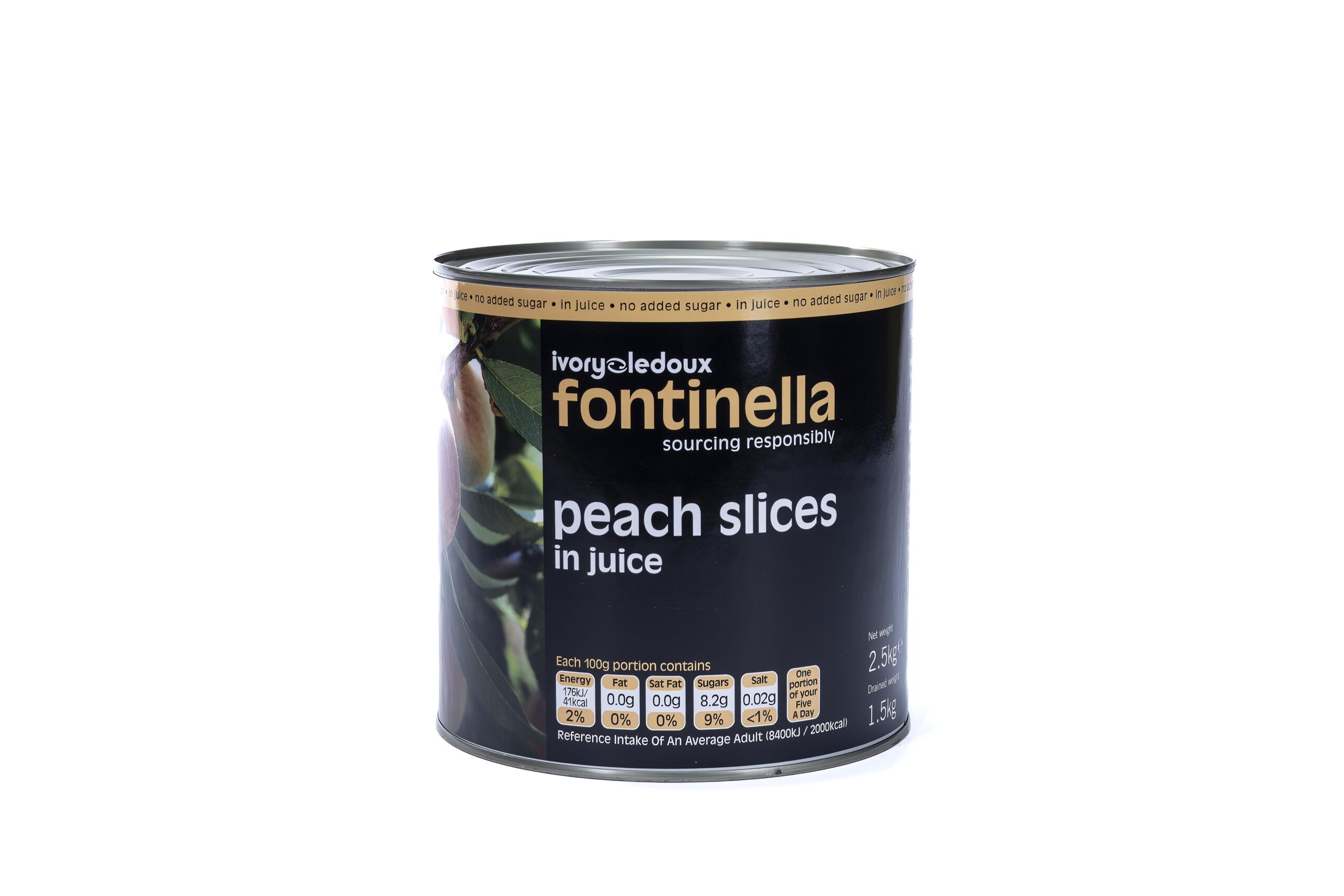 Fontinella 2.5kg Peach Slices in Juice